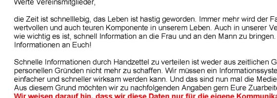 Verein rüstet sich für das digitale Zeitalter