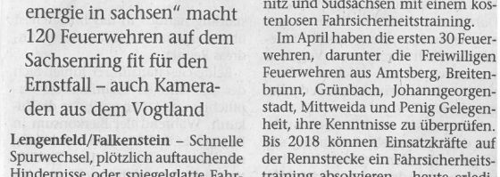 Blaulicht auf dem Sachsenring