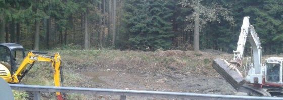 Löschwasserteich entschlammt !