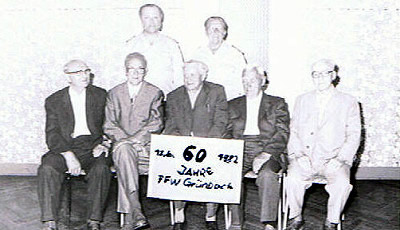 Die Männertruppe der FF Grünbach