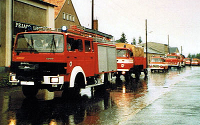 Fahrzeugkorso durch Grünbach